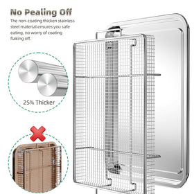 OPENICE raised feet design enhances 360-degree heat circulation for crispy results
