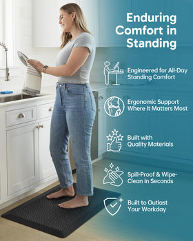 Ophanie kitchen mat 3-4 inch thick cushions your standing tasks