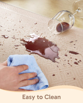 Ophanie Kitchen Mat rolls up compactly for storage and shipping.