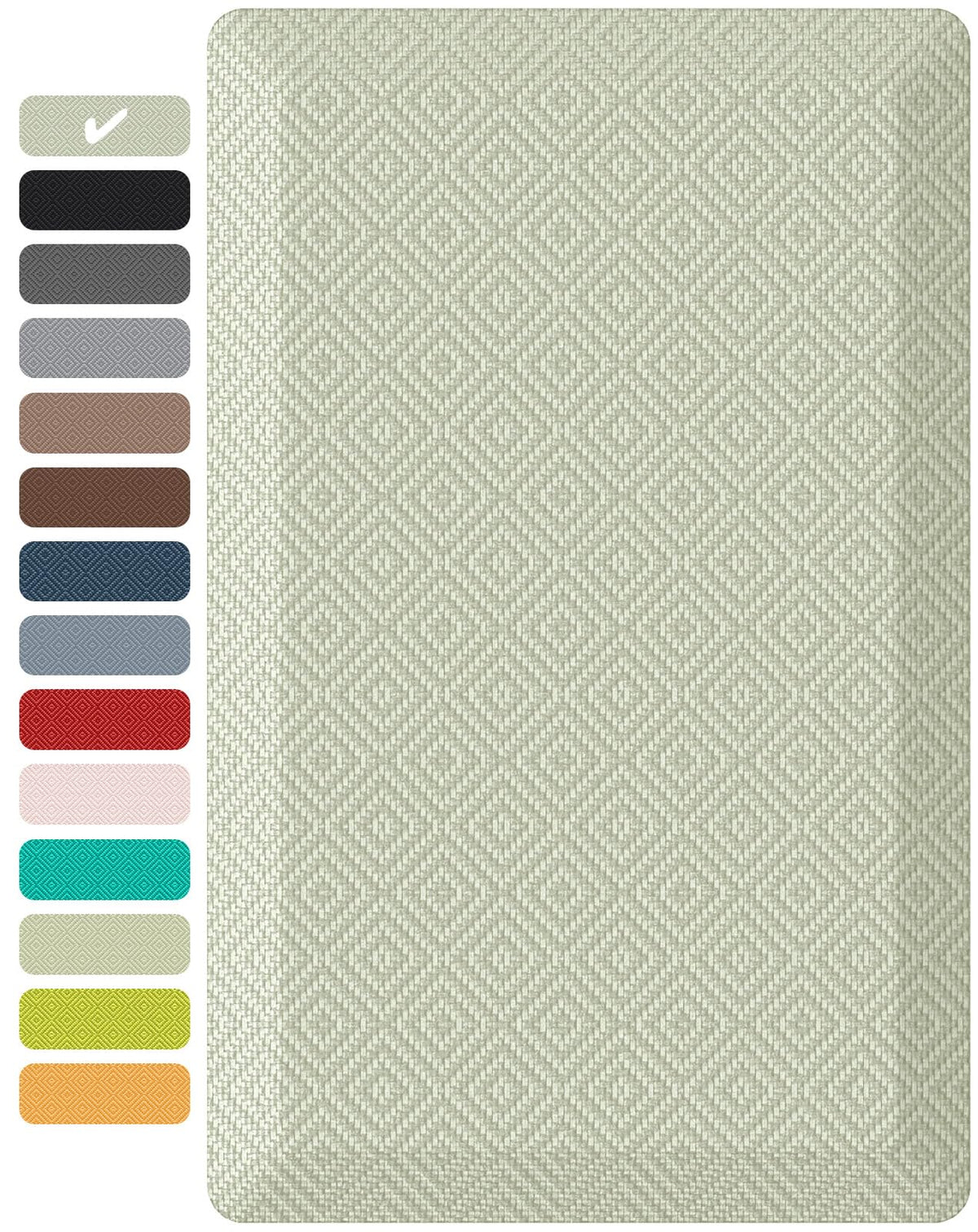 Ophanie kitchen mats floor anti-fatigue close-up showing 0.75-inch cushion for long standing tasks.