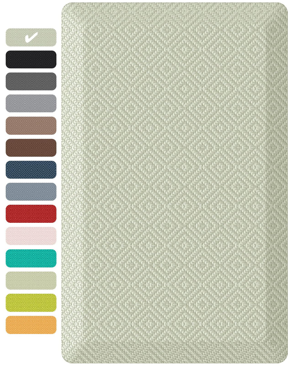 Ophanie kitchen mats floor anti-fatigue close-up showing 0.75-inch cushion for long standing tasks.