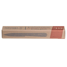 OPINEL No. 112 paring knife blade in Sandvik 12C27 steel delivers strong edge retention.