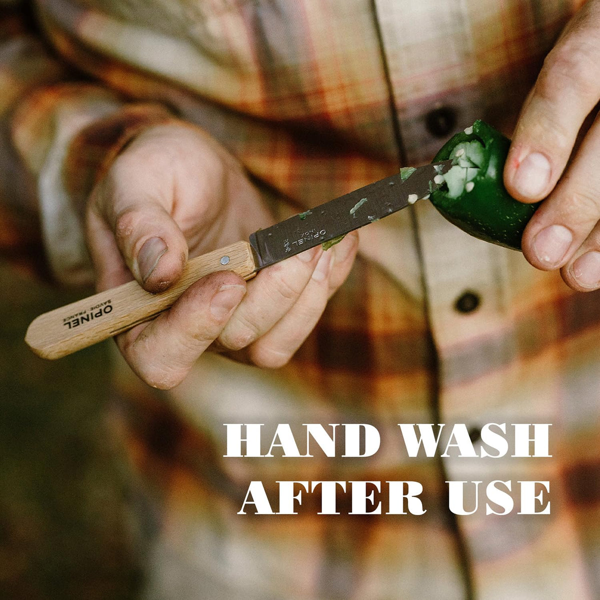 OPINEL No. 112 precise trimming of herbs and garnishes.