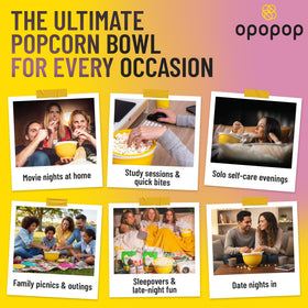 Opopop popper features a removable handle ring for cool-touch handling