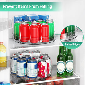 Optish Lazy Susan 10-can pantry and beverage organization for tidy shelves.