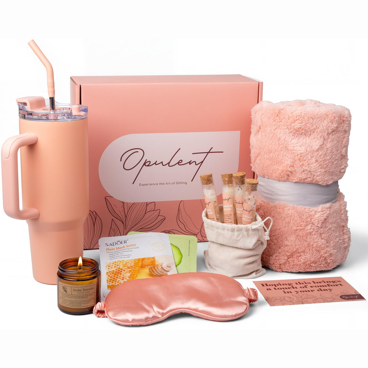 Opulent hug box present, elegant packaging for a thoughtful get-well gift.