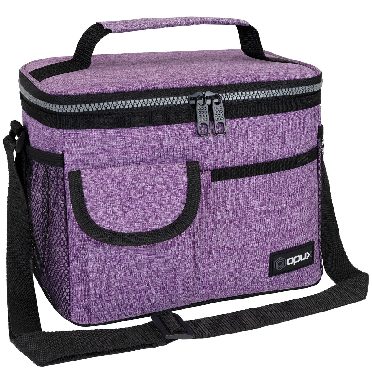 opux insulated lunch bag leakproof lining ensures mess-free transport.
