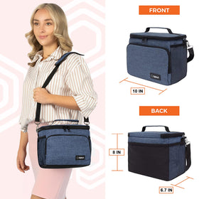 Opux insulated lunch bag leakproof PEVA lining prevents spills.