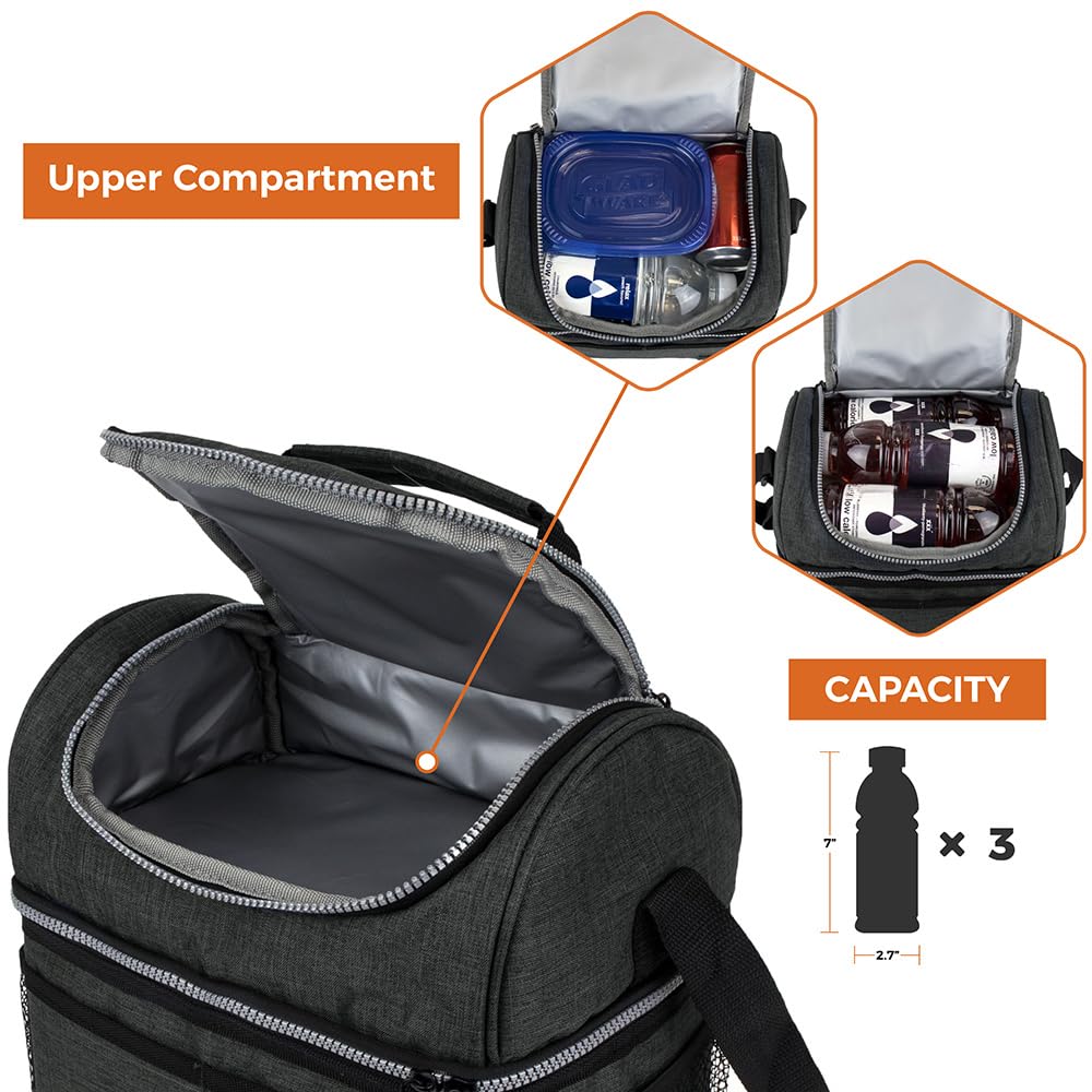 OPUX shoulder strap and top handle for easy carrying.