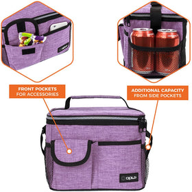 opux heather purple fabric adds style while protecting contents.
