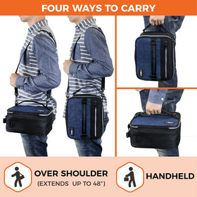OPUX kids lunch bag fits school backpacks for boys and girls