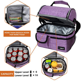 Opux PEVA lining for easy cleaning and spill protection inside the bag.
