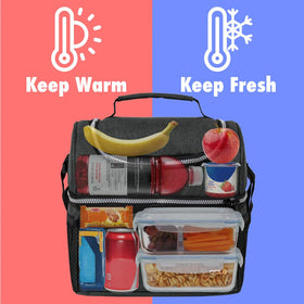 OPUX insulated upper deck suitable for cans and snacks while traveling.