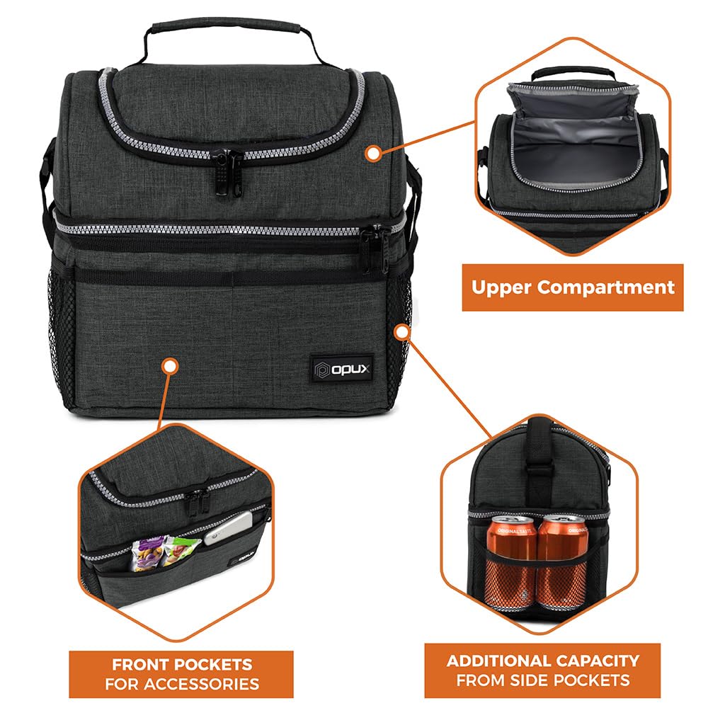 OPUX waterproof lining helps contain spills during transit.