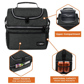 OPUX waterproof lining helps contain spills during transit.
