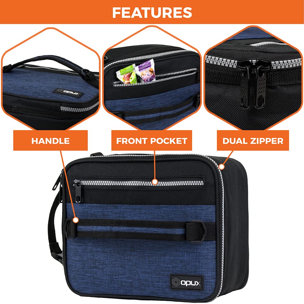 OPUX lunch bag waterproof shell keeps contents dry in rain or splashes