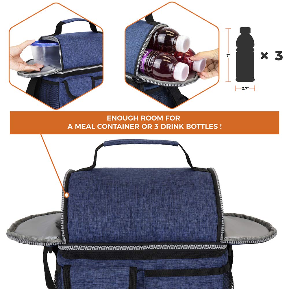 OPUX lunch box rugged 600D fabric for lasting durability.