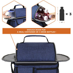 OPUX lunch box rugged 600D fabric for lasting durability.