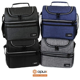 OPUX black lunch box suitable for students, professionals, and families.