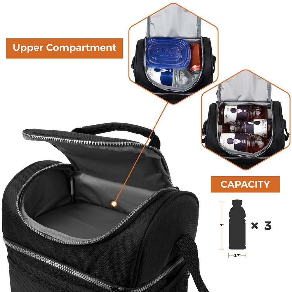 OPUX easy-clean interior lining makes cleanup quick after meals.