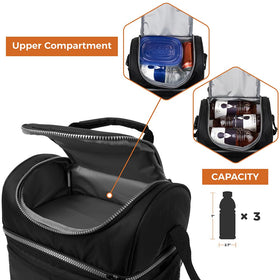 OPUX easy-clean interior lining makes cleanup quick after meals.