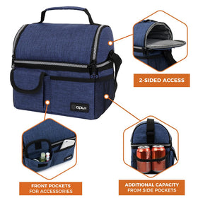 OPUX lunch box easy-to-clean inner lining for quick cleanup.
