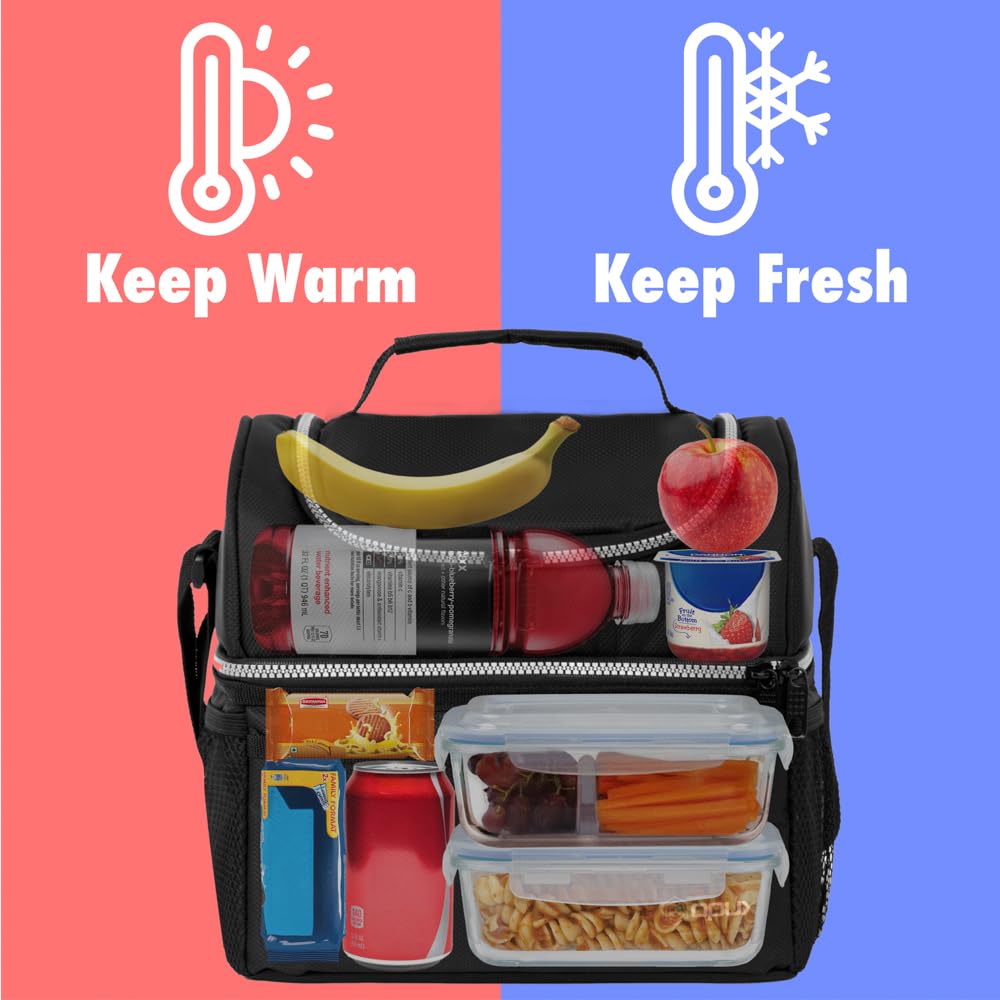 OPUX dual-decker interior with upper snack compartment ideal for on-the-go.