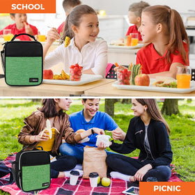 opux compact size 10x8x3.7 inches fits a full lunch or six cans