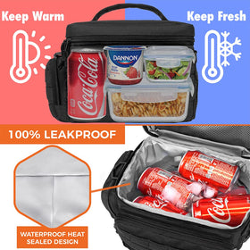 OPUX tactical lunch box with MOLLE pockets on front and side for attachments.