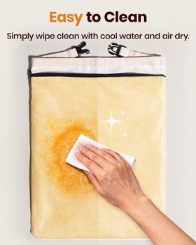 Opvener easy-clean bread bag stays hygienic with rinse and air-dry use.
