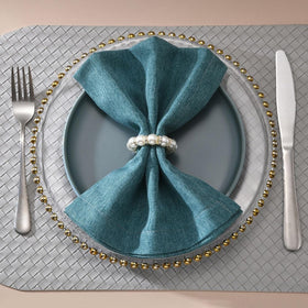 Orbflair durable napkin ring set for elegant dinner decor