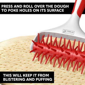 Orblue dough docker with ergonomic handle ensures comfortable, steady use.