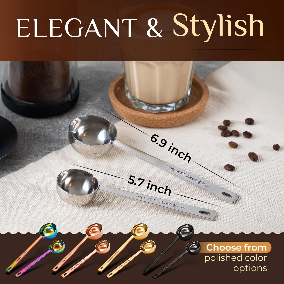 Orblue multipurpose measuring spoon for tea, sugar, and flour