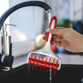Orblue pizza dough docker is dishwasher-safe for quick cleanup.