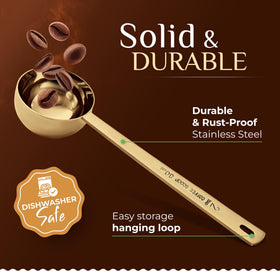 Orblue premium coffee scoop set 2tbsp shown for accurate portions