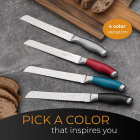 Orblue serrated bread knife simple to clean and maintain.