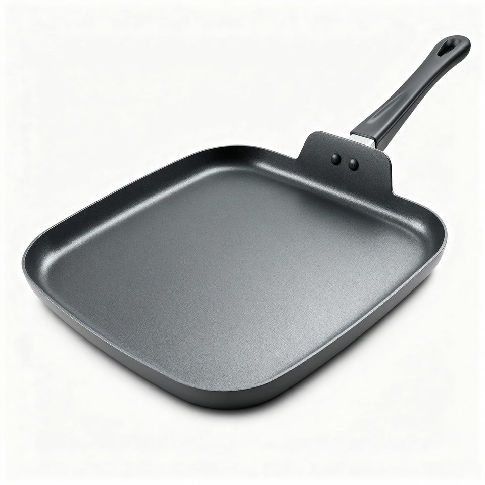 ORBxYoo nonstick square griddle pan for pancakes with even heat across the surface