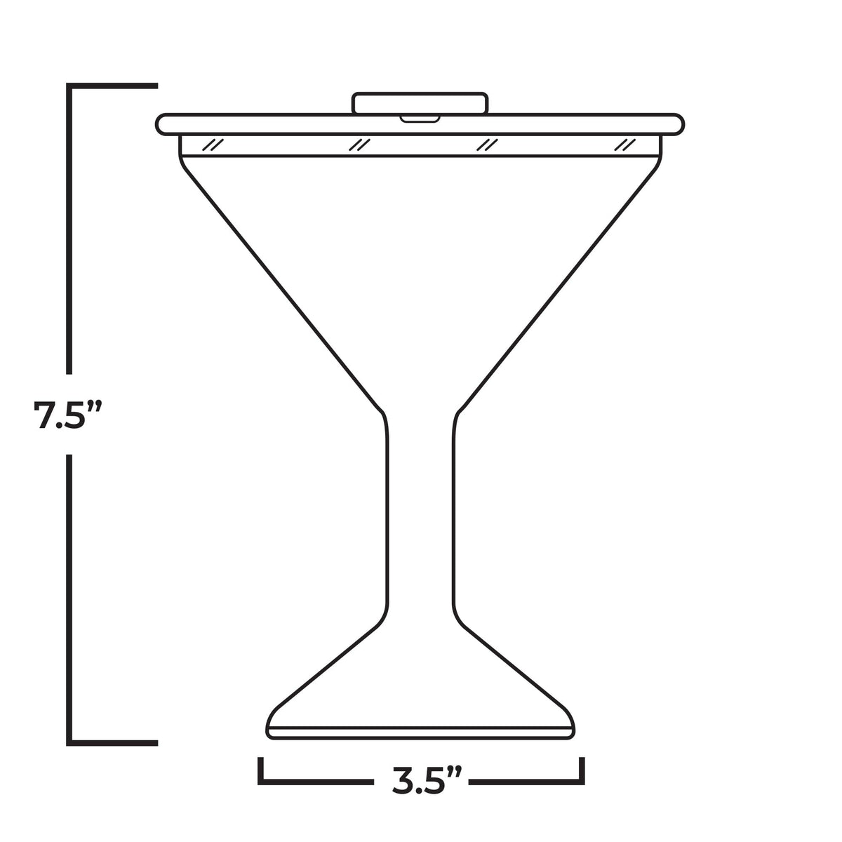 ORCA Tini double-walled insulation maintains beverage temperature for hours