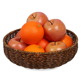 ORDELITE fruit-basket-round on counter keeps fruit organized and accessible.