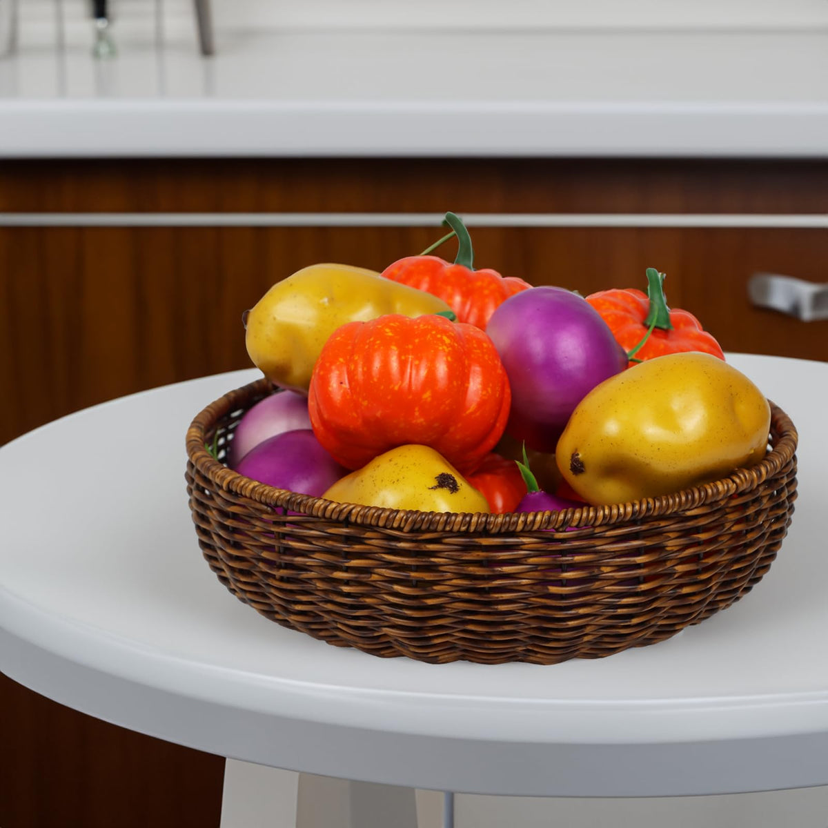 ORDELITE fruit-vegetable-display brings rustic charm to kitchen or cafe.