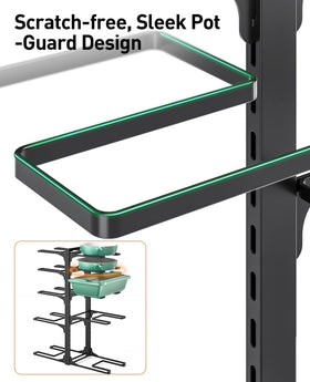 ORDORA organized cabinet interior keeps heavy cookware reachable and tidy.