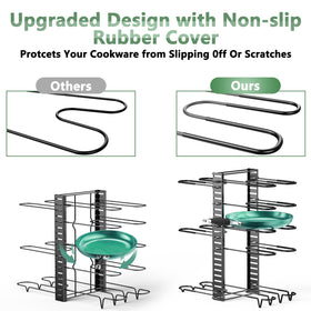 ORDORA eight-tier adjustable rack highlights customizing space for various cookware