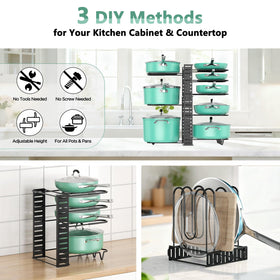 ORDORA DIY assembly rack demonstrates tool-free setup in three configurations