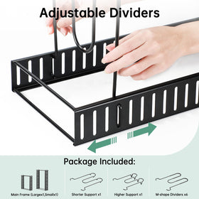 ORDORA cabinet rack reduces clutter and places cookware within easy reach