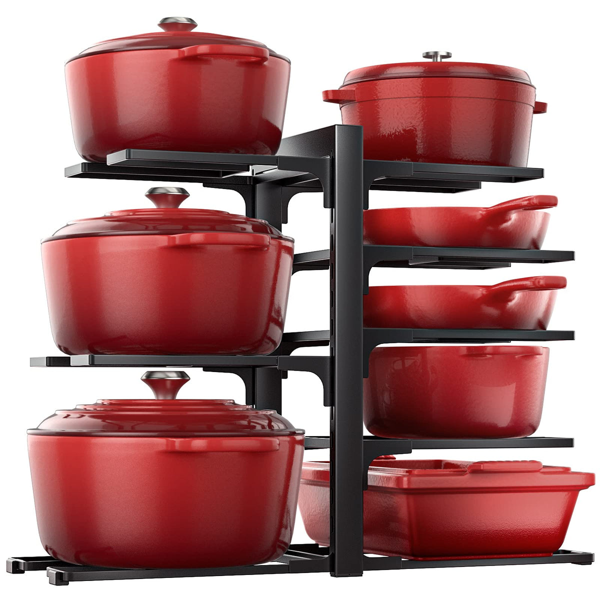 ORDORA under-cabinet pot organizer full assembly for tidy cookware storage.