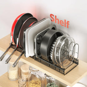 ORDORA slim black finish blends with kitchen decor.