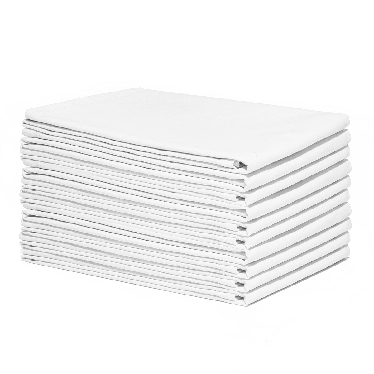 Organic Cotton Mart 10-pack dish towels displayed neatly for versatile kitchen use