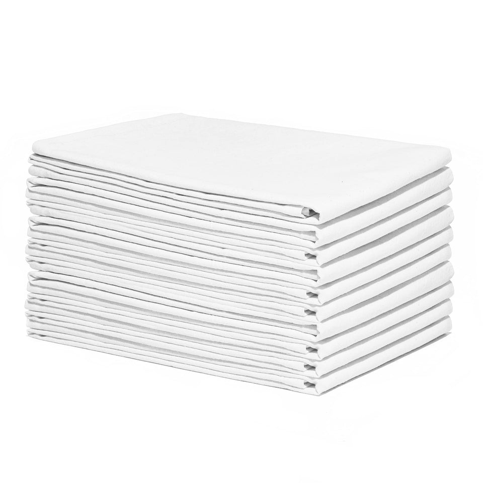 Organic Cotton Mart 10-pack dish towels displayed neatly for versatile kitchen use