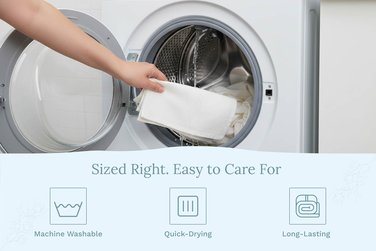 Organic Cotton Mart bread towel set supports sustainable, reusable kitchen habits