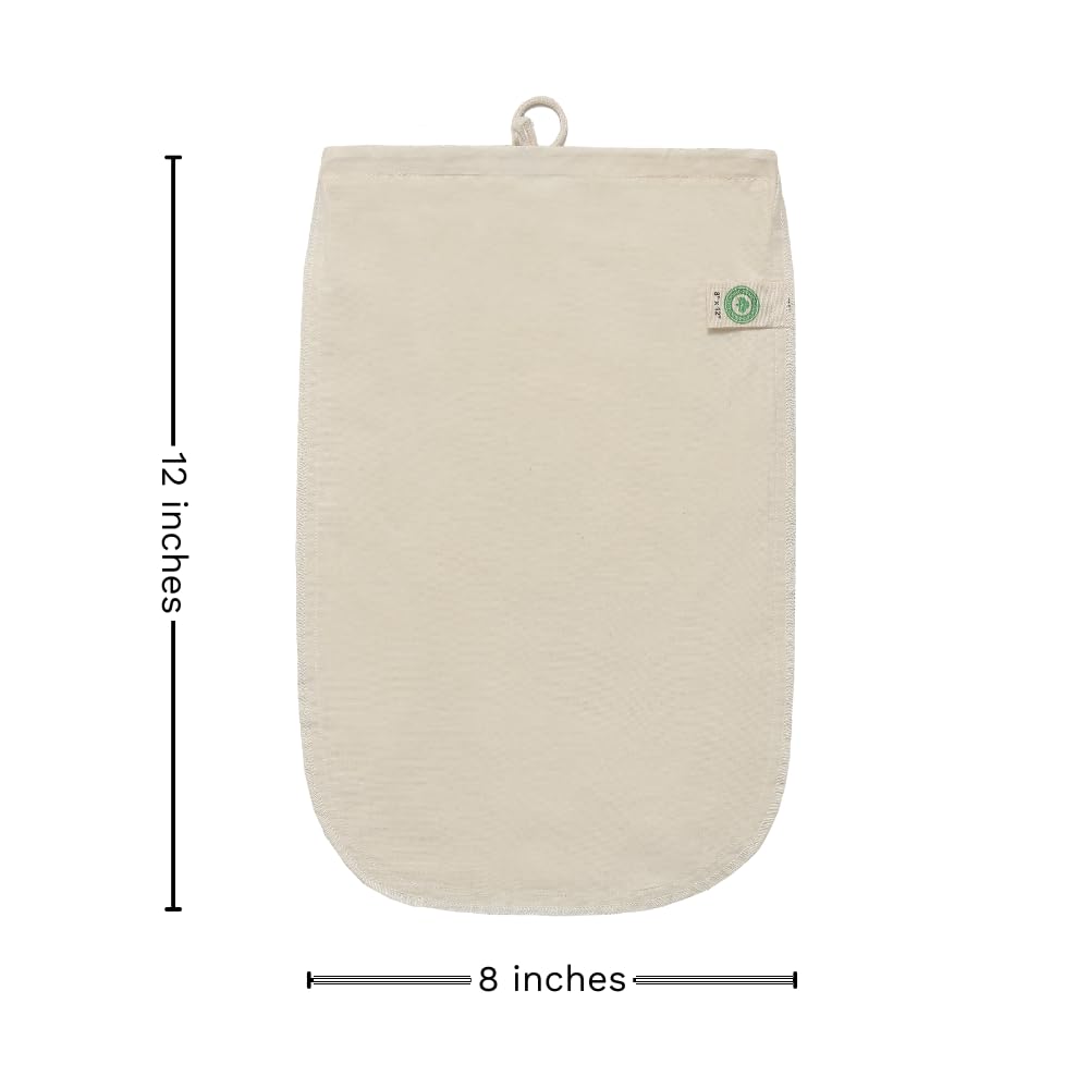 Organic Cotton Mart cold brew bags, mason jar ready, durable for repeated use